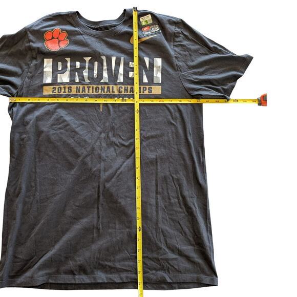 Nike Shirt Mens Large Tee Clemson 2016 Football National Champs Paw Power - Picture 3 of 8